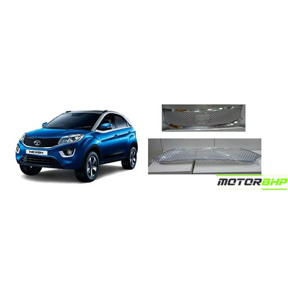 Tata nexon front on sale chrome grill